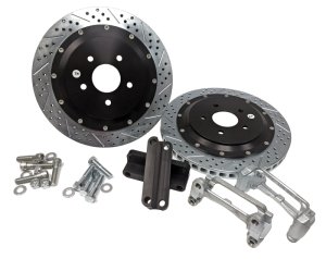 Cadillac XLR-V Brake Rotors (2) - Rear - Baer Brakes - Eradispeed+ Slot and Drill - Black Anodized - `06-`09